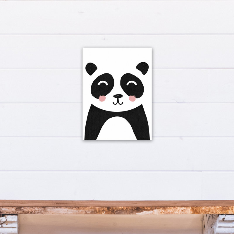 Art sur toile jolie panda Euben, H 16 po x l 12 po x P 1,25 po