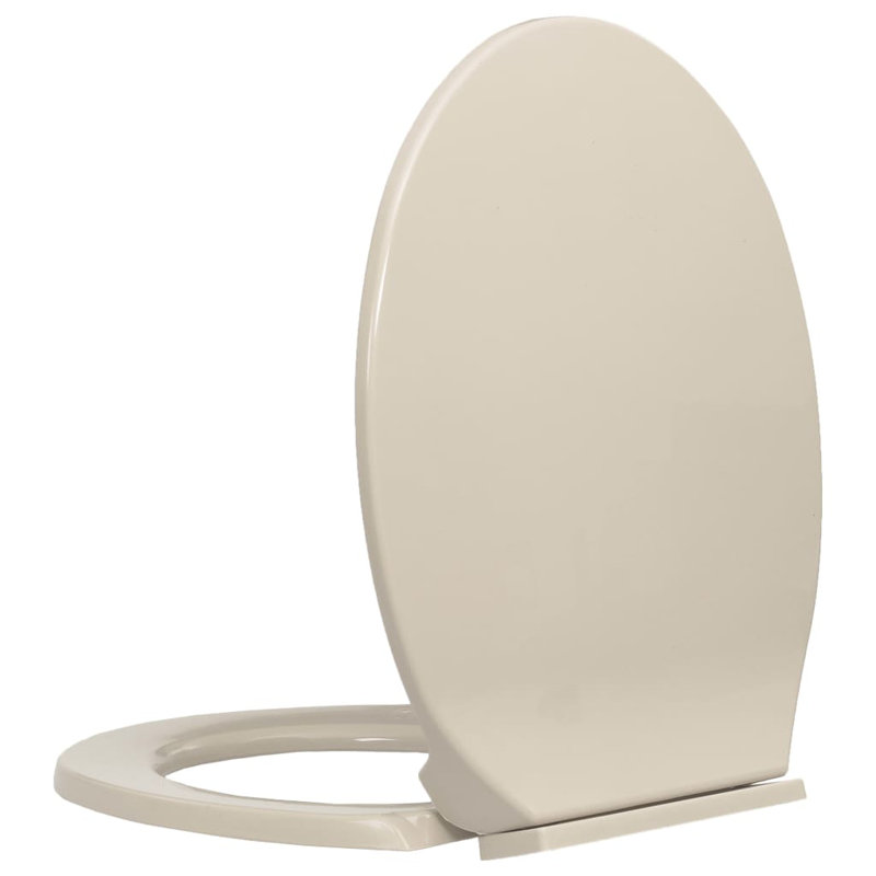 Rohando Soft-Close Elongated Standard Toilet Seat, Apricot