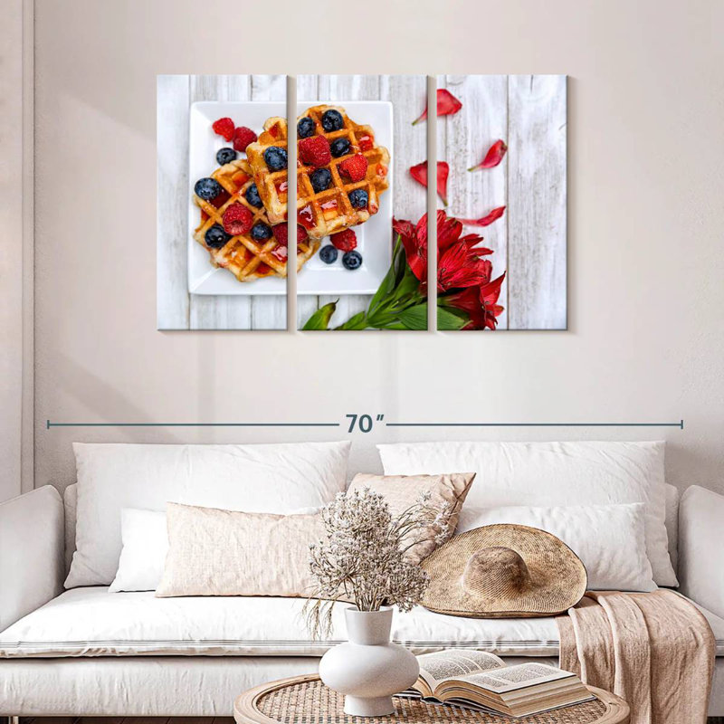 Yarlin Berry Waffles, 28" H x 45" W