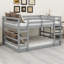 Lit superposé double au dessus d'un lit double Kadejah Kids-228425013