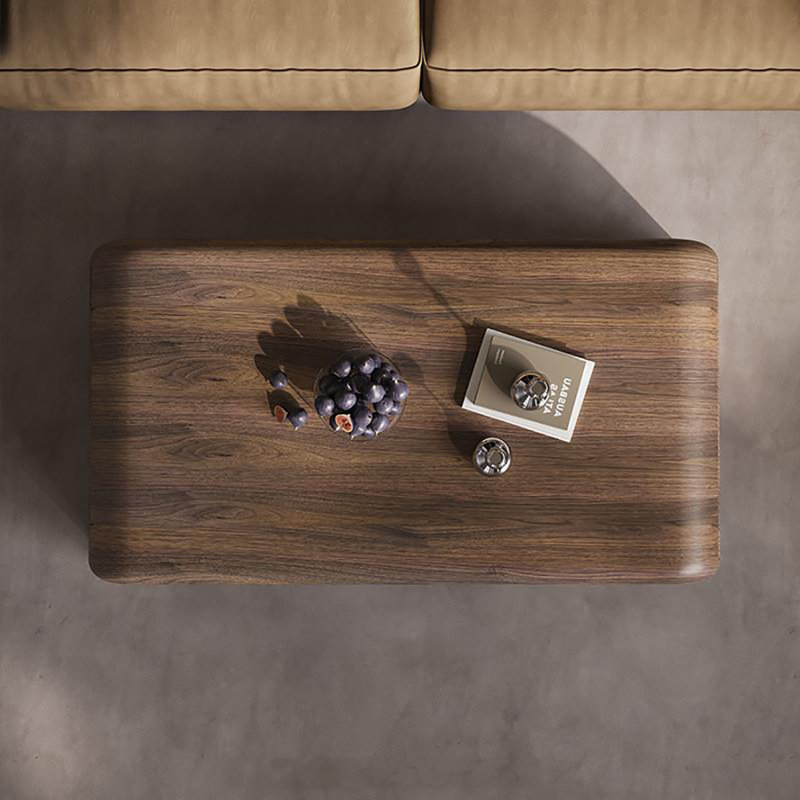 Middle ancient style walnut coffee table
