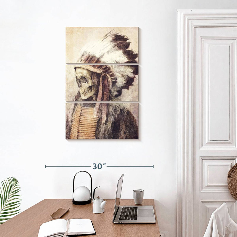 Lelar Chief Skull, 32" H x 20" W