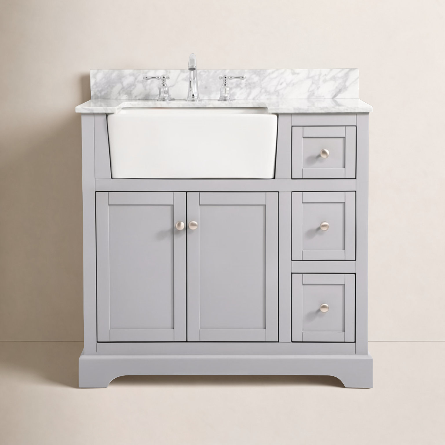 Pardue 36'' Single Bathroom Vanity, Gray