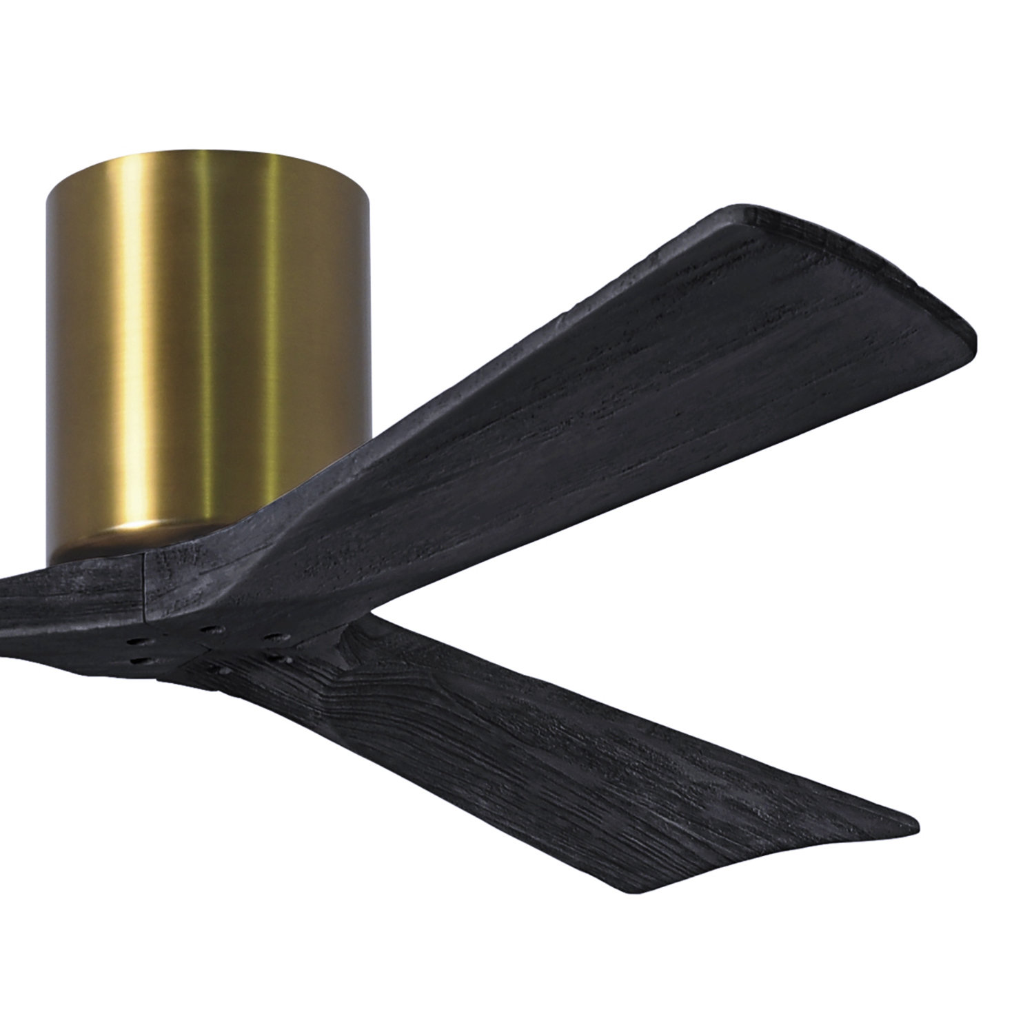 Olivier Ceiling Fan, Brushed Brass, Matte Black, 52"