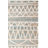 Hazelwood Hand Loomed Jute/Cotton Geometric Rug in Beige/Blue-1609988979