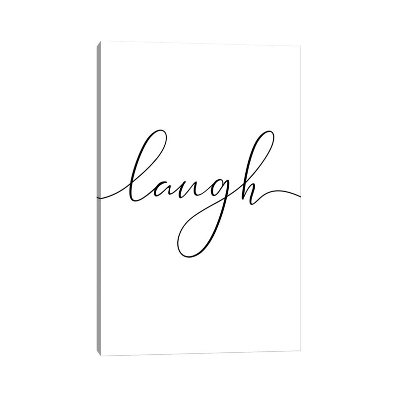 Laugh by Nouveau Prints - Wrapped Canvas Gallery-Wrapped Canvas Giclée, 20.32 cm H x 30.48 cm W