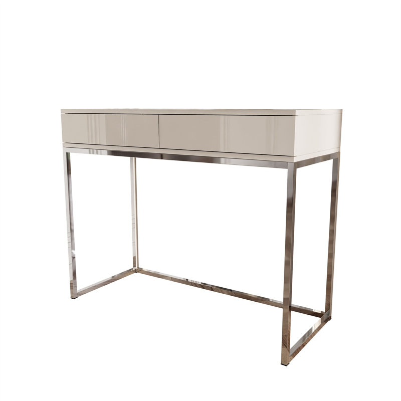 BLANCO GLAMOUR Console Table, Chrome