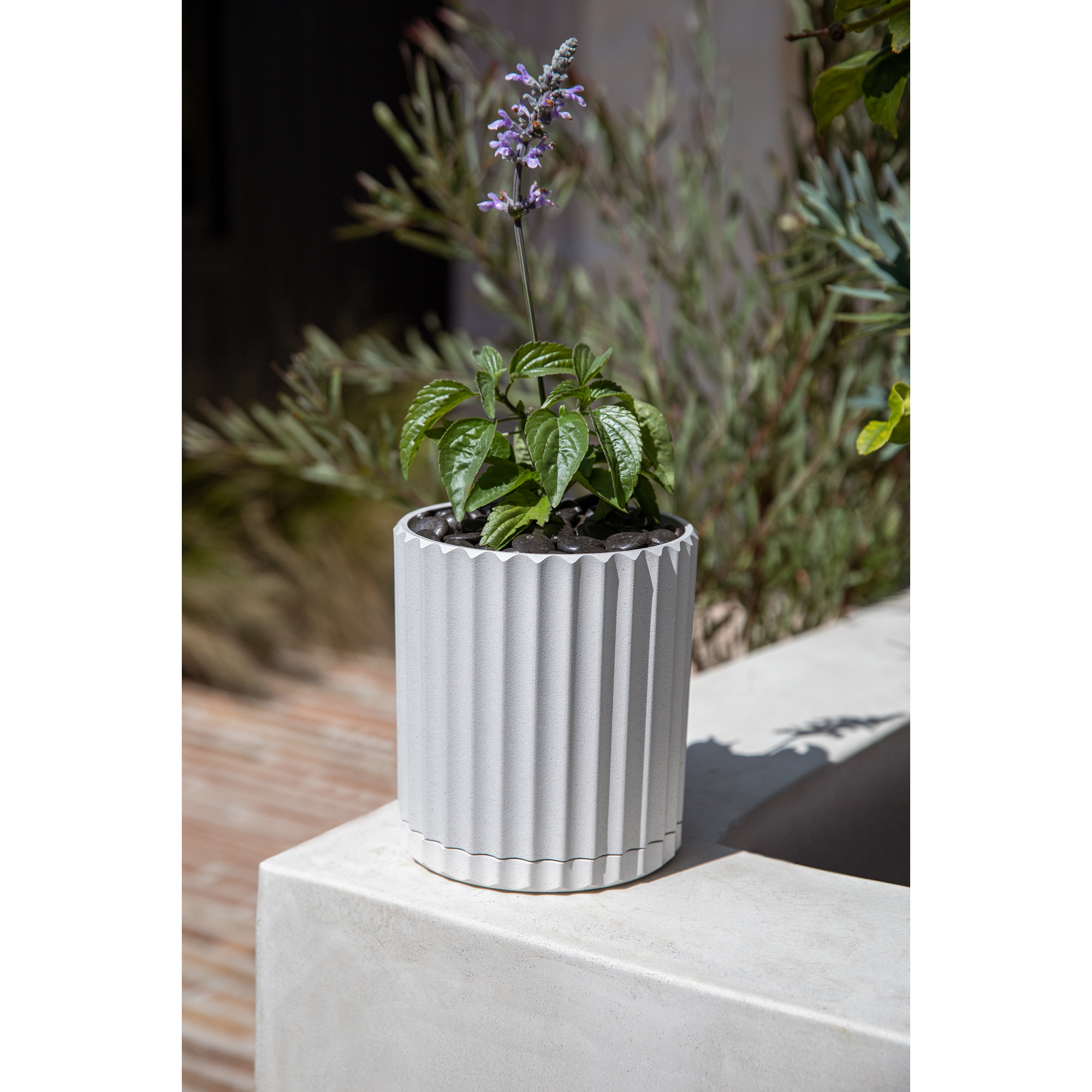 Veradek Demi Series 6" Planter, 1, White