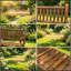 Causeuse arrière, chaise berçante en bois, banc berçant de jardin
