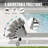 Outdoor Patio Chaise Lounge Set Of 3, Aluminum Pool Lounge Chairs With Side Table And Wheels, PVC-coated polyester Padded Adjustable Recliner All Weather For Poolside, Beach, Yard, Balcony-1755745410
