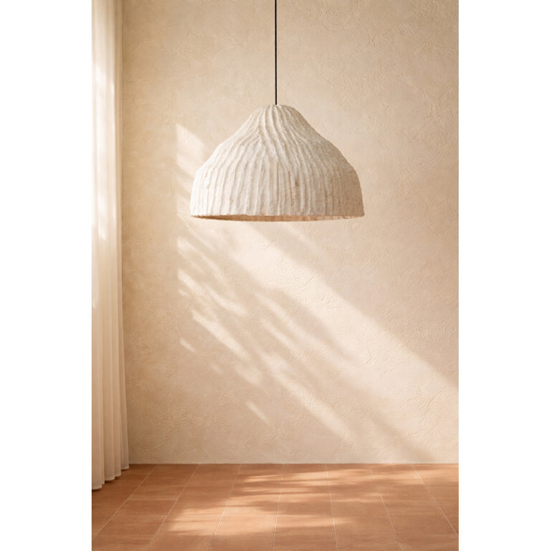 Paper Mache Pendent Light Only Structure Dia 22.5"