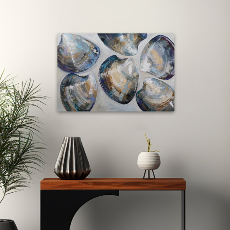 Atlantic Shuffle contemporain noir bleu blanc plage beige, H 24 po x l 16 po
