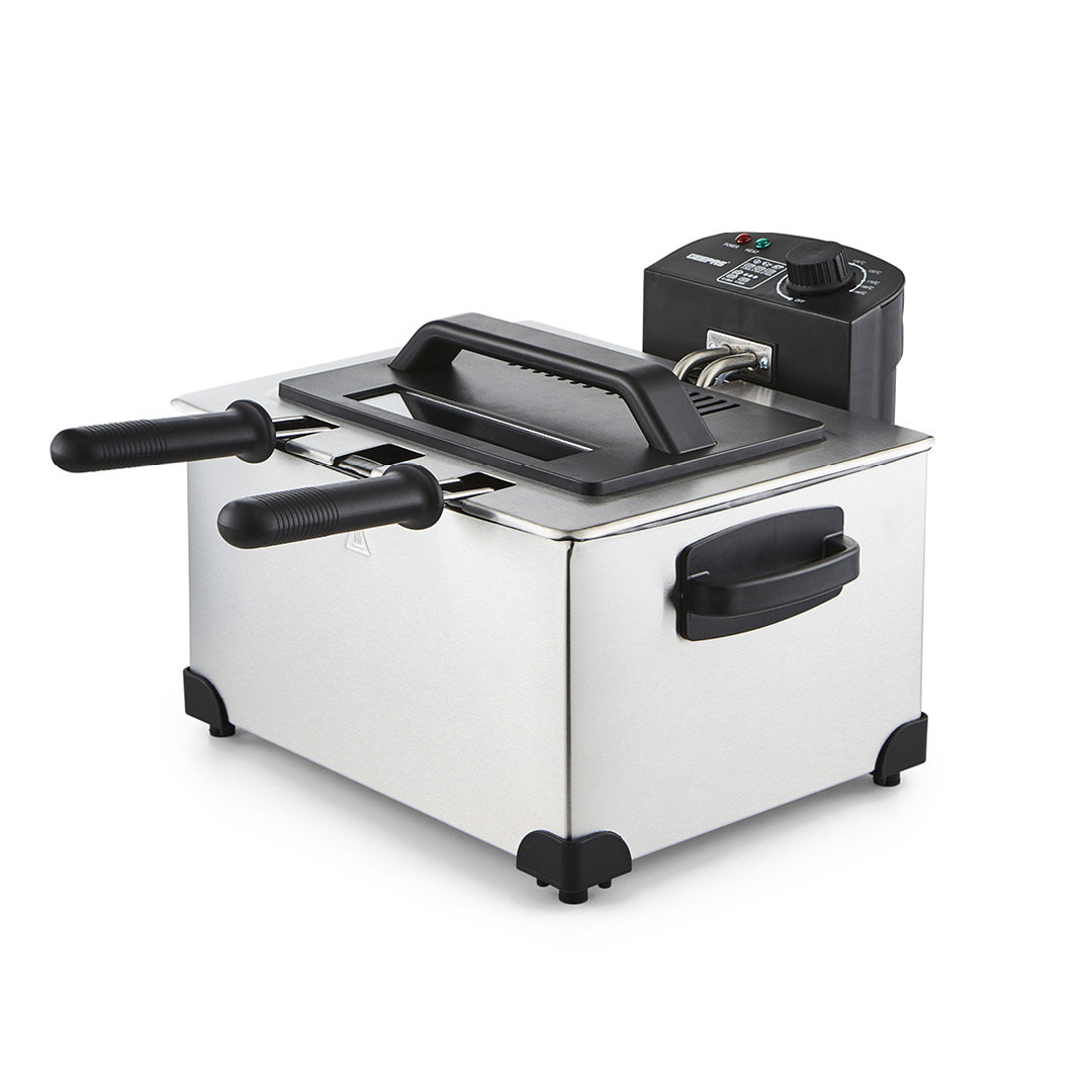 GEEPAS Deep Fat Fryer with Triple Baskets | Large 5L Electric Fryer with Viewing Window, Adjustable Temperature Control | 4L Large Basket & 2L Each 2 - Image 2