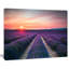 «Endless Rows of Lavender Flowers Modern Landscape», reproduction de photo sur toile tendue-18297146-33187007