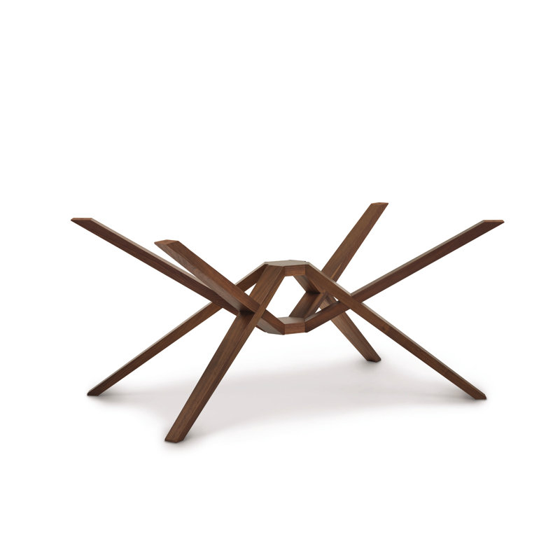 Exeter Glass Top Table, 84" W x 48" D, Natural Walnut