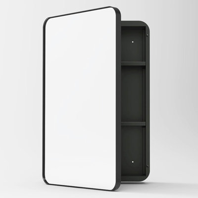 16"x 20" Recessed or Surface Medicine Cabinet Mirror with Adjustable Shelves