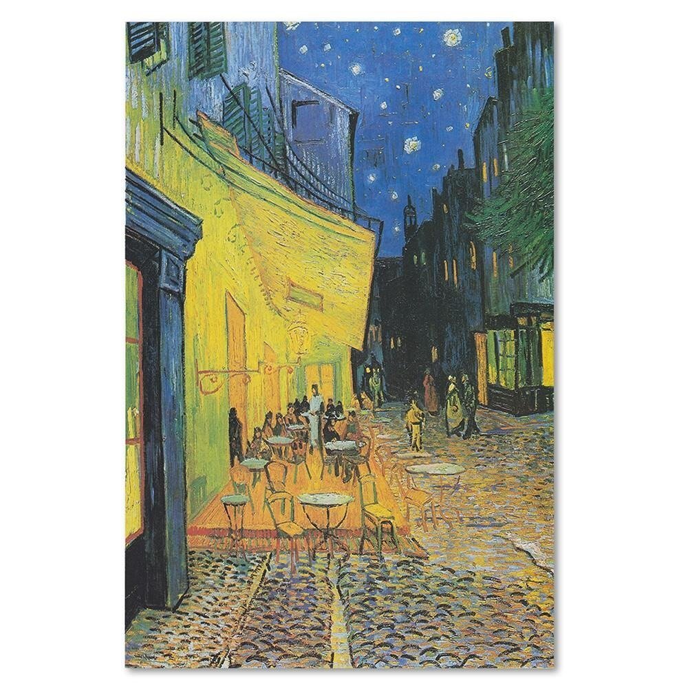 Leinwandbild - Gemälde „Cafe Terrace at Night” von Vincent Van Gogh