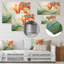 Green Flowing Petals - Reproduction botanique abstraite sur métal-35018384