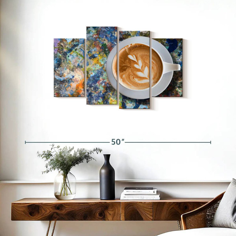 Yarlin Creative Latte Coffee, 22" H x 36" W