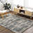 Rectangle Brod Machine Woven Polypropylene/Polyester Area Rug in Brown-605061595