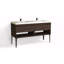 Modo 60" W Freestanding Double Bathroom Vanity with Dean Leg-1242519768-1242519772-1242519769