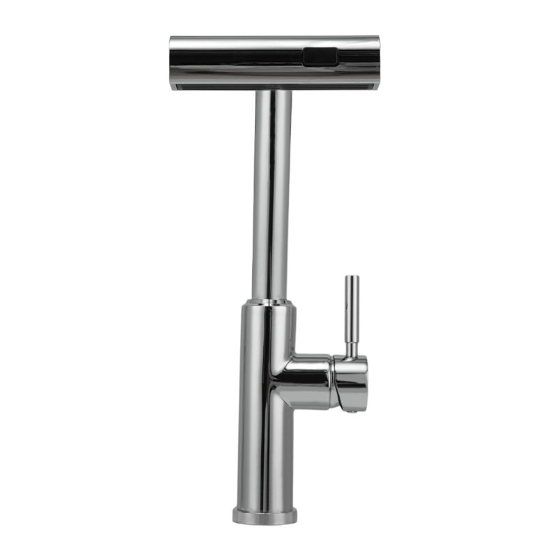 Belfry Kitchen Mallouk Pull Out Kitchen Faucet, Silver