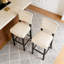 Ensemble de 2 tabourets de bar avec rivets décoratifs