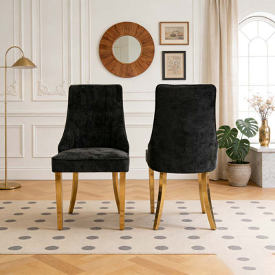 Chaises de salle à manger en chenille