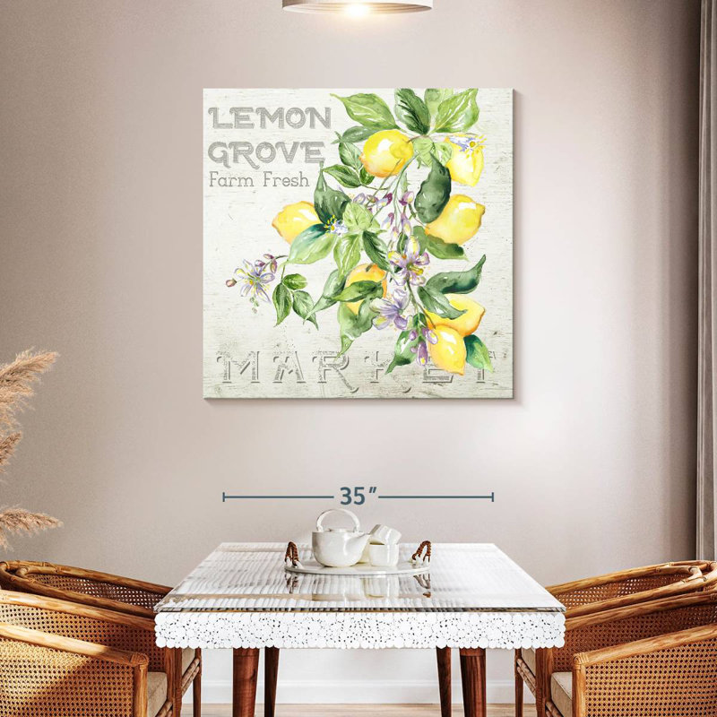 Yarlin Orchard Lemon Grove II, 39" H x 39" W