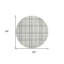 Tapis rond 8 po