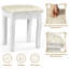 Ensemble de coiffeuse avec tabouret rembourré avec ampoules à intensité variable