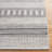 Khyon Flat Weave Wool/Cotton Striped Rug in Gray/Black-1261581520