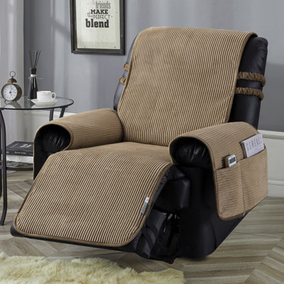 Corduroy Box Cushion Recliner Slipcover