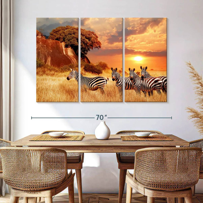 Zèbres Brampt Savanna, H 42 po x l 65 po