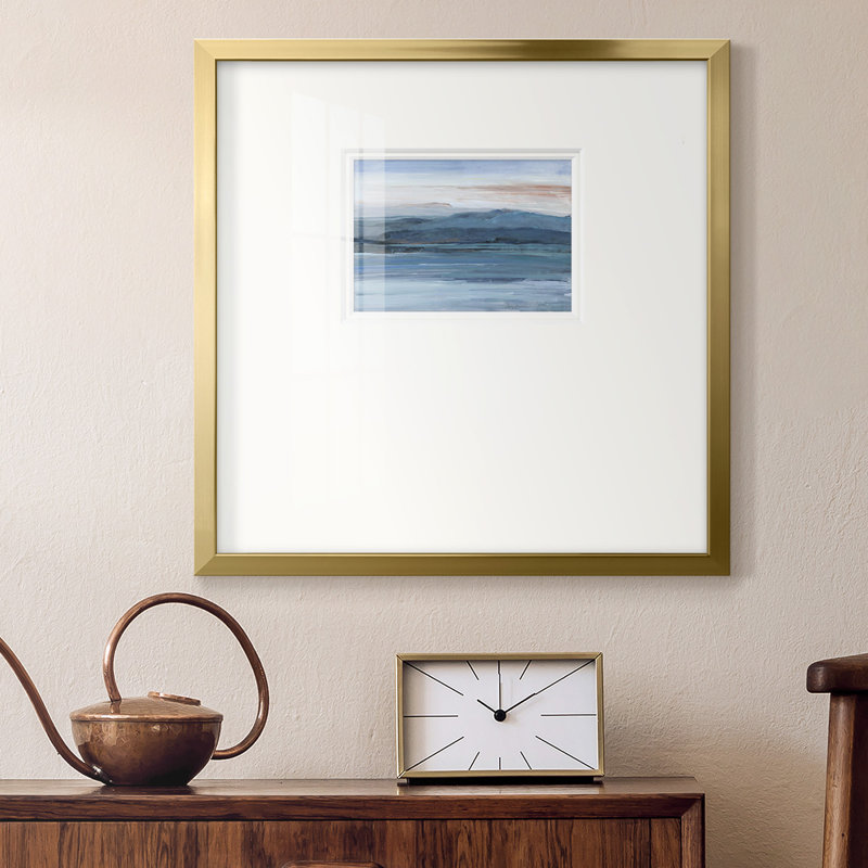 Across The Lakepremium, reproduction encadrée, H 17 po x l 17 po x P 1,25 po