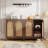 59" Rattan Sideboard, 4-door Accent Storage Cabinet For Home, Kitchen-1134951409