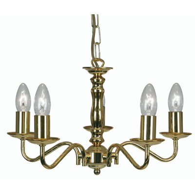 Cleo 5 - Light Candle Style Chandelier