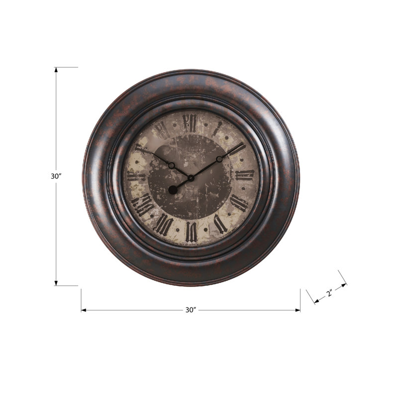 Round Clocks, Large Oversized, Wall Clock, Transitional