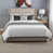 Blanc / gris foncé