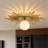  GlowCraft 1 - Light Sunburst Flush Mount Ceiling Light for Hallway-253902468