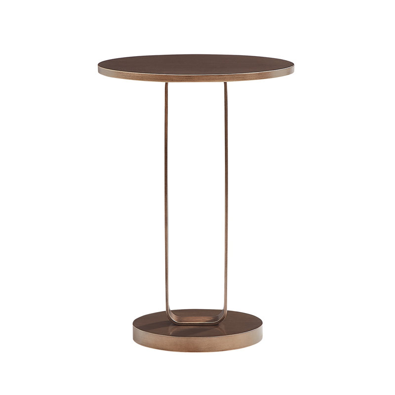 Table d'appoint ronde en bronze antique Tareel