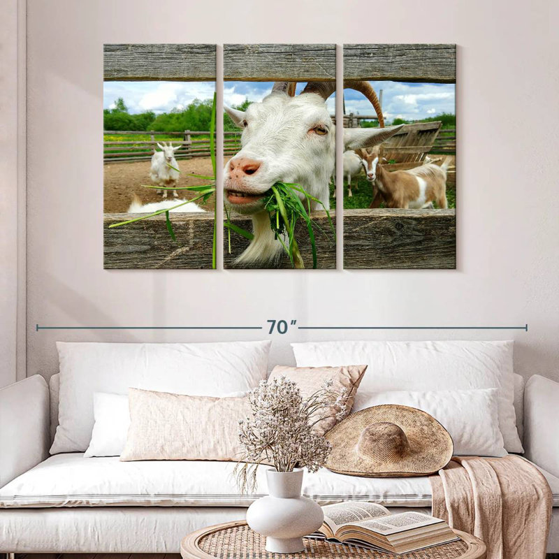 Brampt Euphoric Goat, 32" H x 50" W