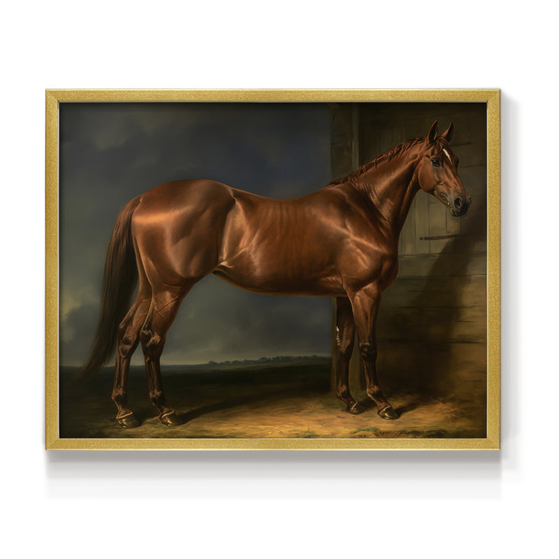 Wildlife Series-LVI -Framed Print - Restickable, 8" H x 10" W, Gold