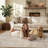 Soft Washable Vintage Distressed Beige Area Rug with Non-Slip Backing-90967564-89270437