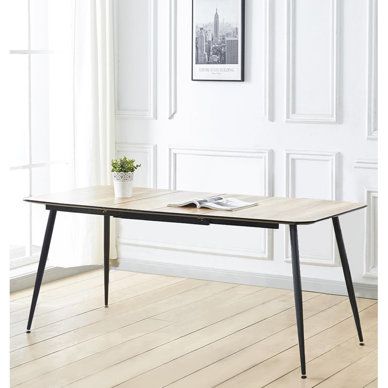 Antigua Extendable Metal Base Dining Table