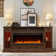 Aira 70"W Farmhouse Fireplace TV Stand With Timer, Wood Media Console For TVs Up To 80" With Fireplace Included