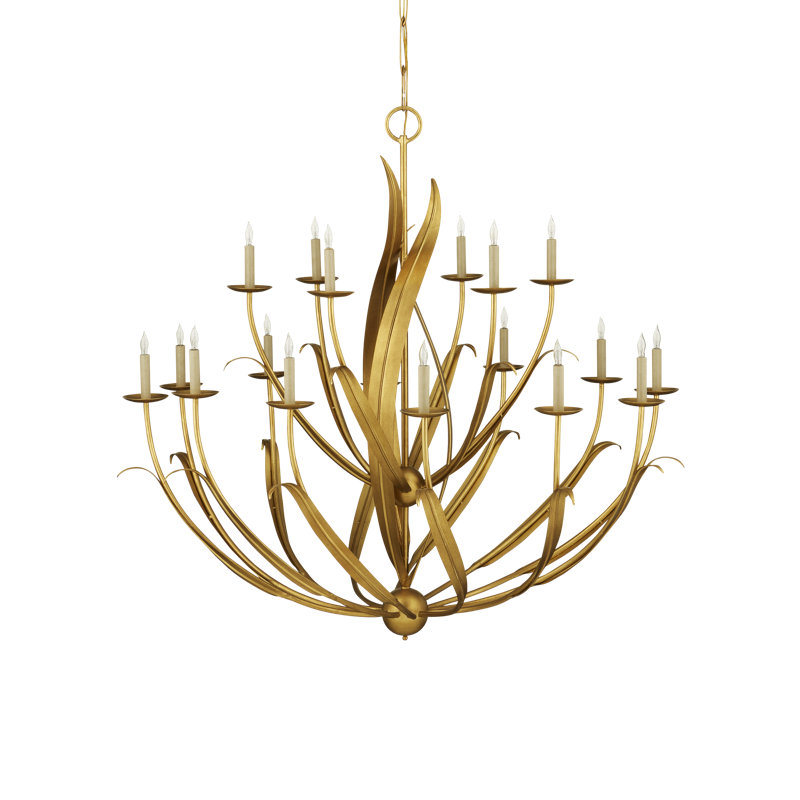 Lustre classique / traditionnel à 18 lumières à intensité variable Menefee