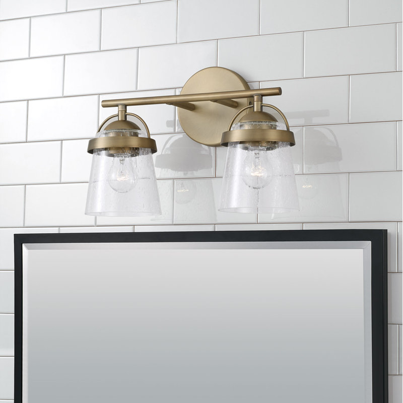 Lenhart 2 - Light Dimmable Vanity Light, Aged Brass