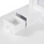 Meuble-lavabo de 44,4 po avec grand miroir ajustable, coiffeuse avec tiroir et armoire, coiffeuse pour la chambre à coucher peu encombrante, blanc