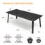 Ensemble de salle à manger de patio en aluminium coulé pour 6 personnes avec chaises pivotantes Sunbrella-748573067